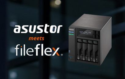 ASUSTOR and Qnext sign global partnership to integrate FileFlex on all ASUSTOR NAS drive products.