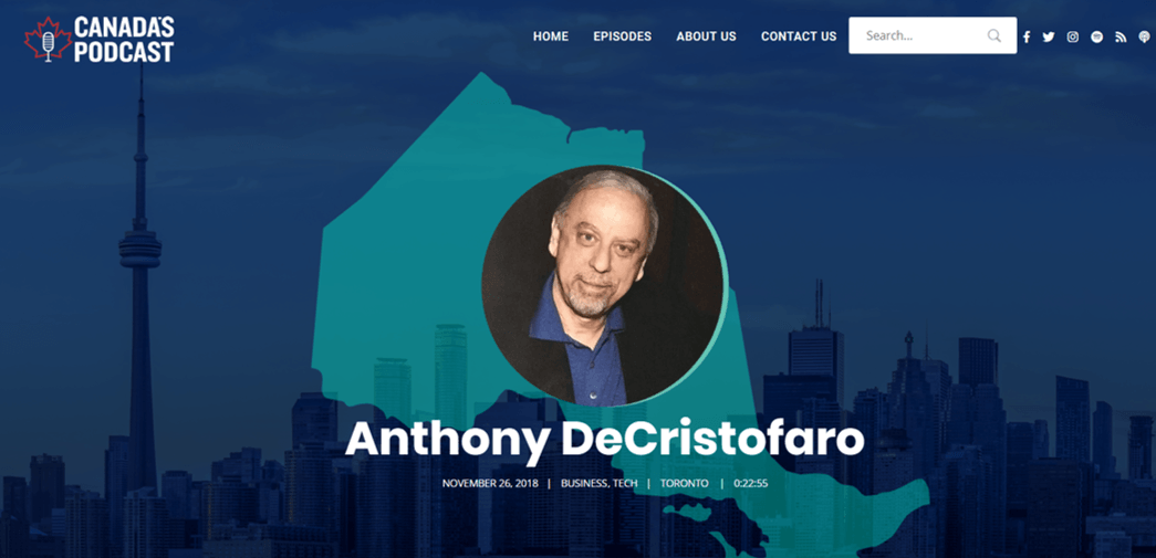 Canada Podcasts Interviews Anthony DeCristofaro